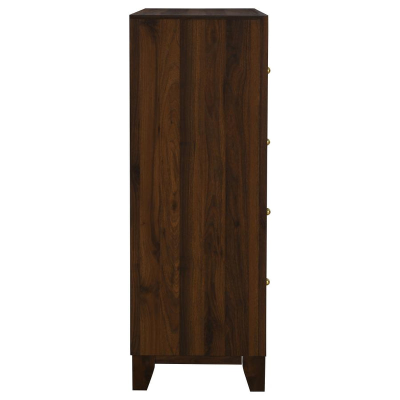 Welsley 4-drawer Chest of Drawers Walnut-zoom-