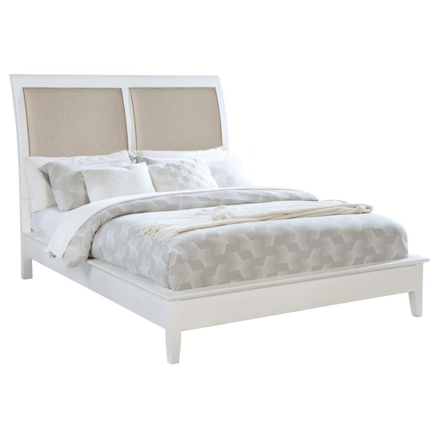 Bexhill 56-inch Upholstered California King Panel Bed White-zoom-3