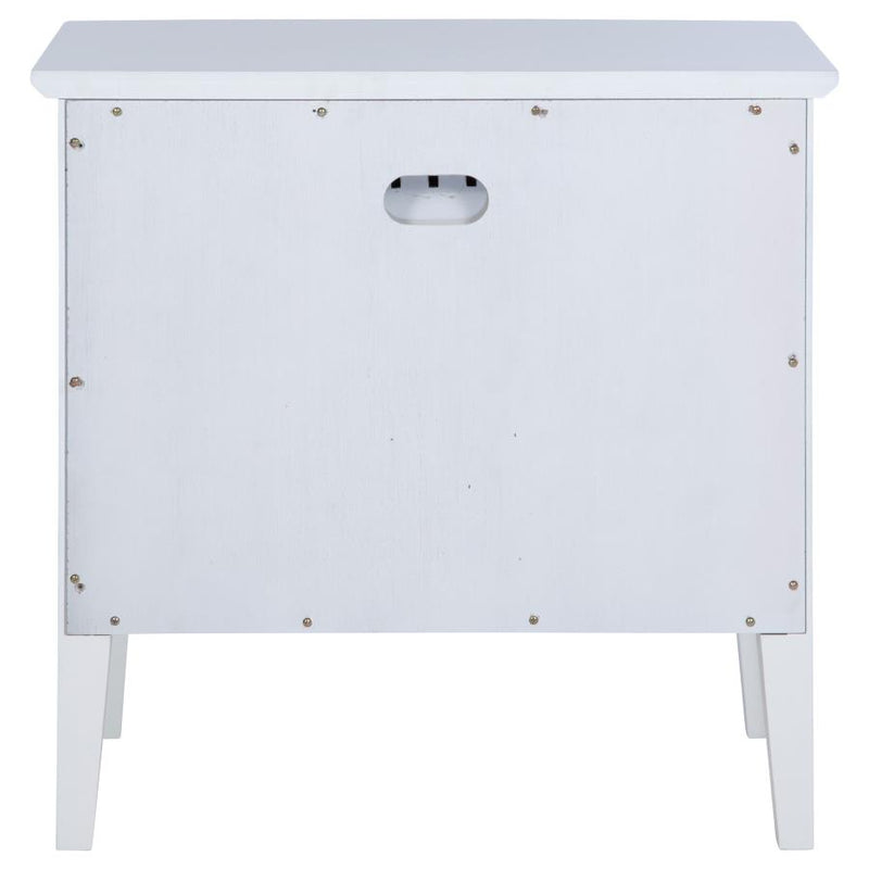 Bexhill 1-drawer Nightstand Bedside Table White-zoom-