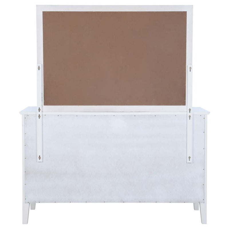 Bexhill 10-drawer Dresser and Mirror White-zoom-