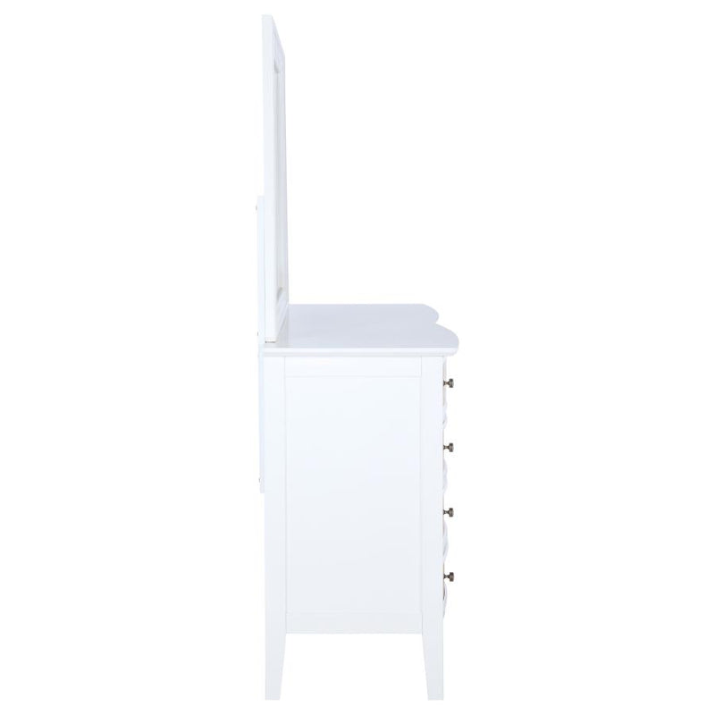 Bexhill 10-drawer Dresser and Mirror White-zoom-
