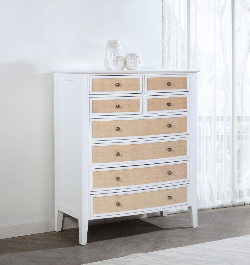 Bexhill 8-drawer Chest of Drawers White-zoom-2