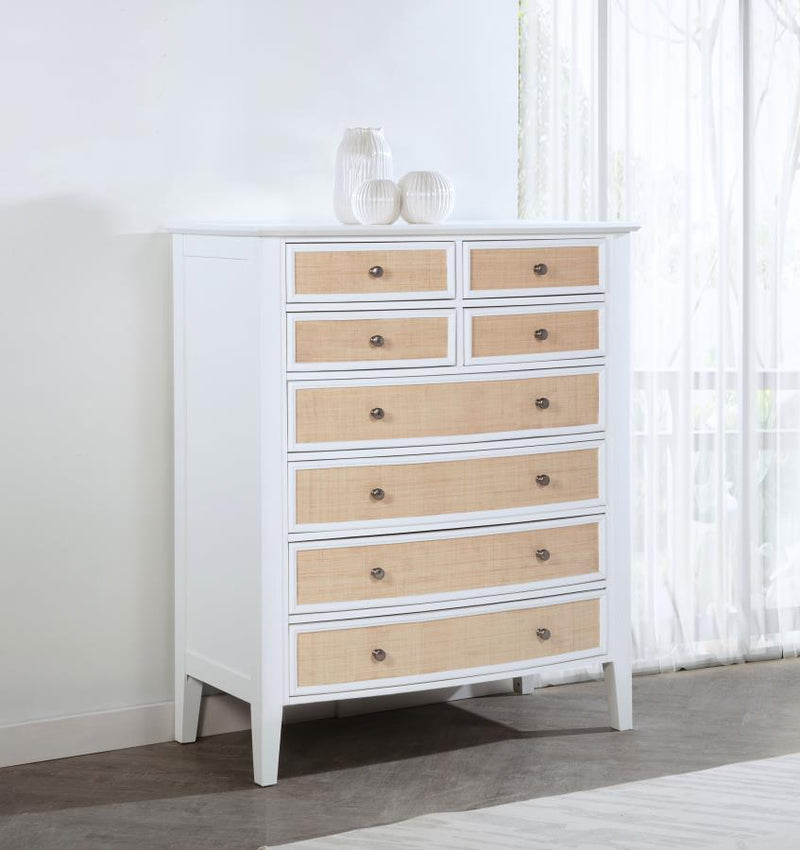 Bexhill 8-drawer Chest of Drawers White-zoom-
