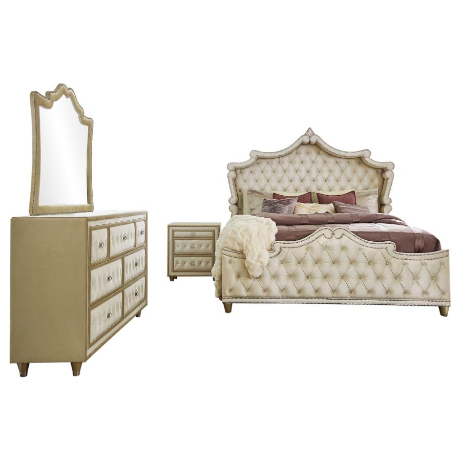 Antonella 4-piece Queen Bedroom Set Ivory-zoom-2