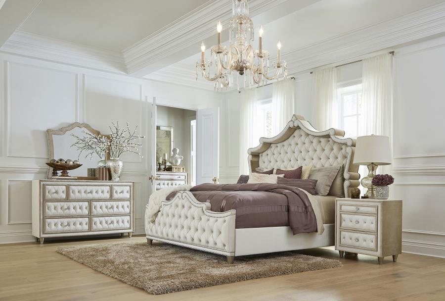 Antonella 5-piece Queen Bedroom Set Ivory-zoom-1