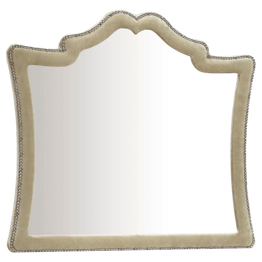 Antonella Upholstered Dresser Mirror Camel-zoom-1
