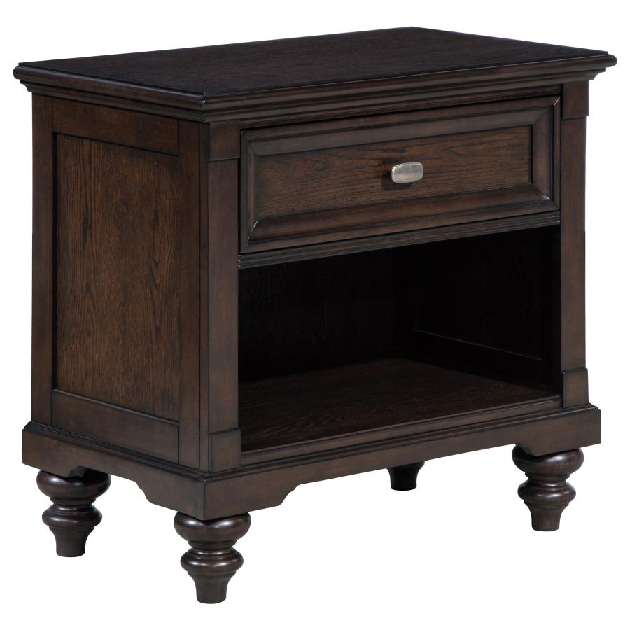 Andover 5-piece Eastern King Bedroom Set Dark Oak-5