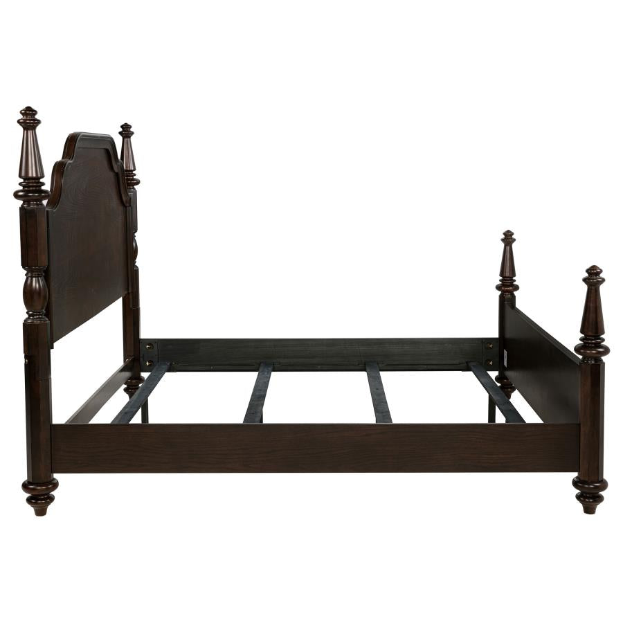 Andover 63-inch Four Poster Eastern King Bed Dark Oak-6