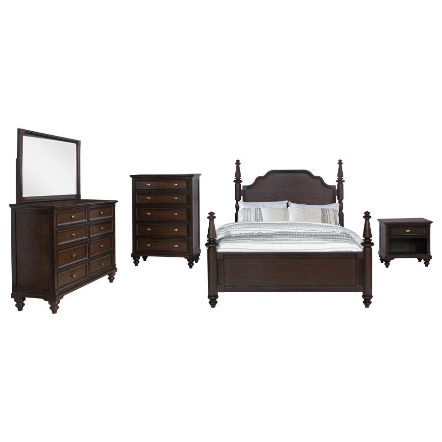 Andover 5-piece California King Bedroom Set Dark Oak-zoom-2