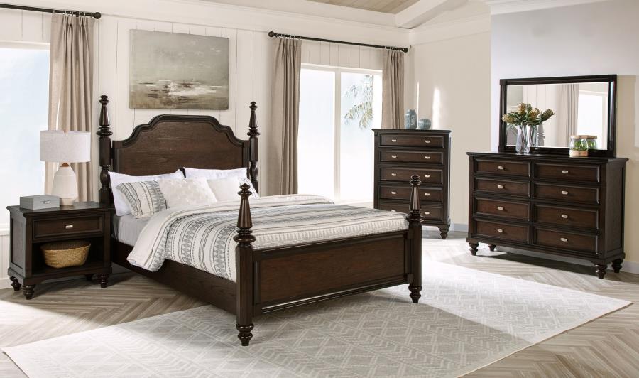 Andover 5-piece Queen Bedroom Set Dark Oak-1