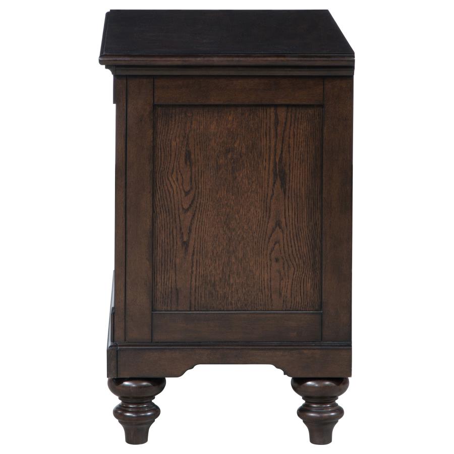 Andover 1-drawer Nightstand Bedside Table Dark Oak-zoom-5