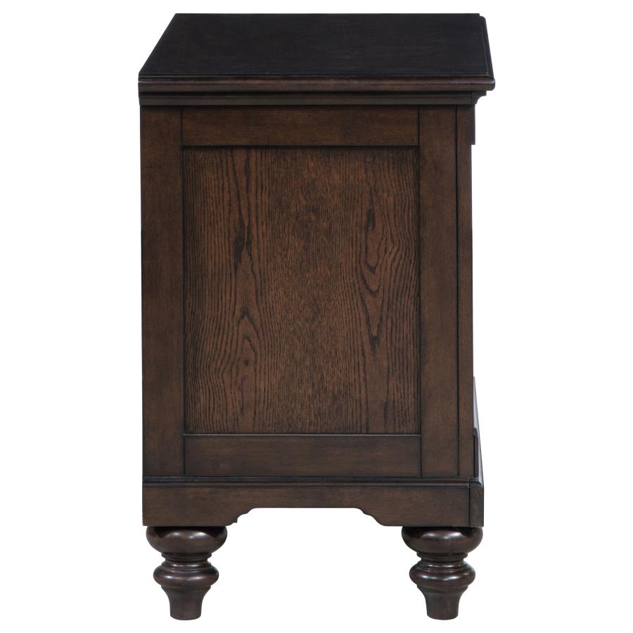 Andover 1-drawer Nightstand Bedside Table Dark Oak-zoom-9