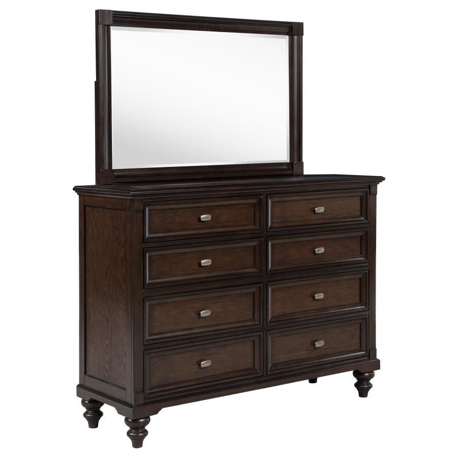 Andover 8-drawer Dresser and Mirror Dark Oak-zoom-1