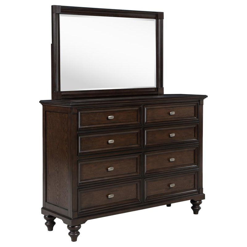 Andover 8-drawer Dresser and Mirror Dark Oak-zoom-