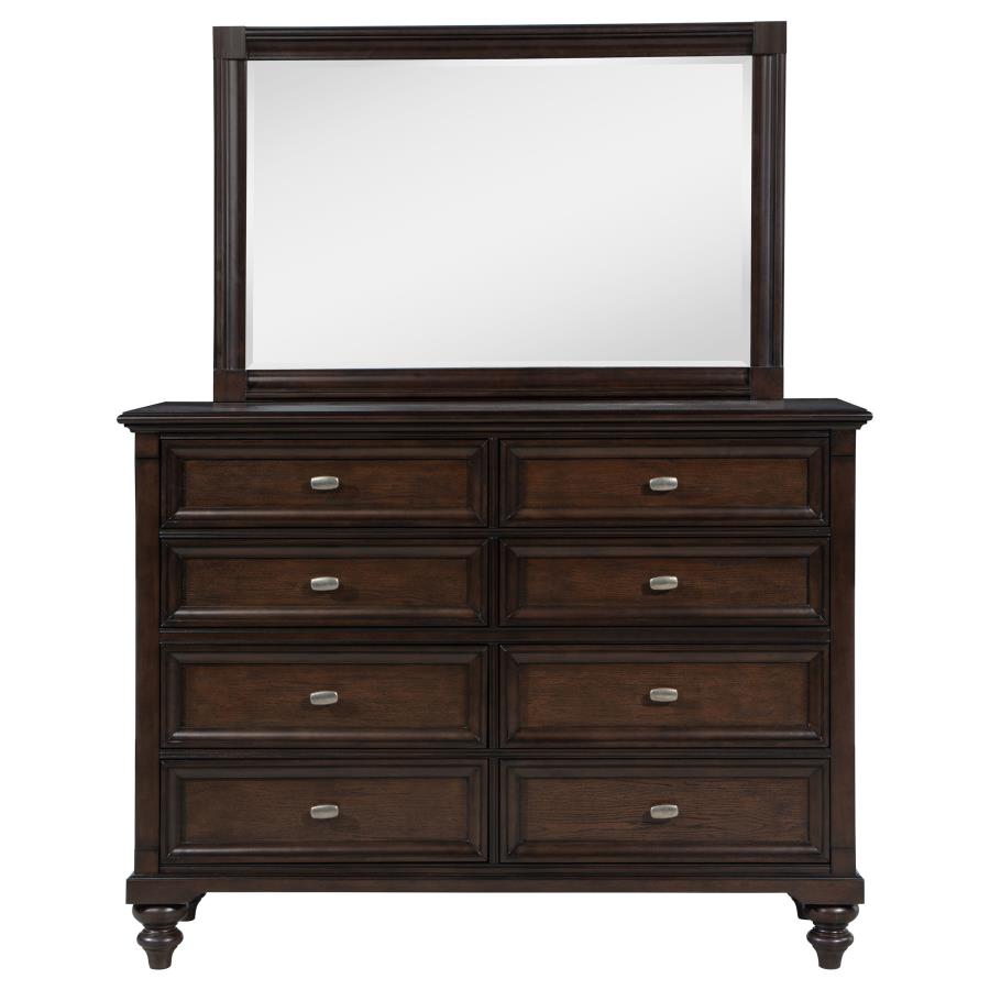 Andover 8-drawer Dresser and Mirror Dark Oak-zoom-3
