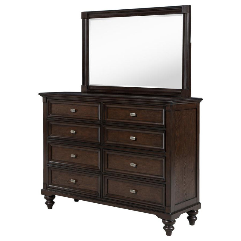 Andover 8-drawer Dresser and Mirror Dark Oak-zoom-