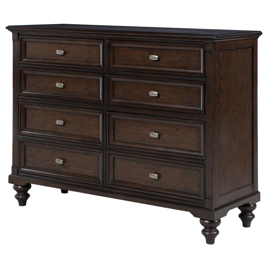 Andover 8-drawer Dresser Cabinet Dark Oak-zoom-4