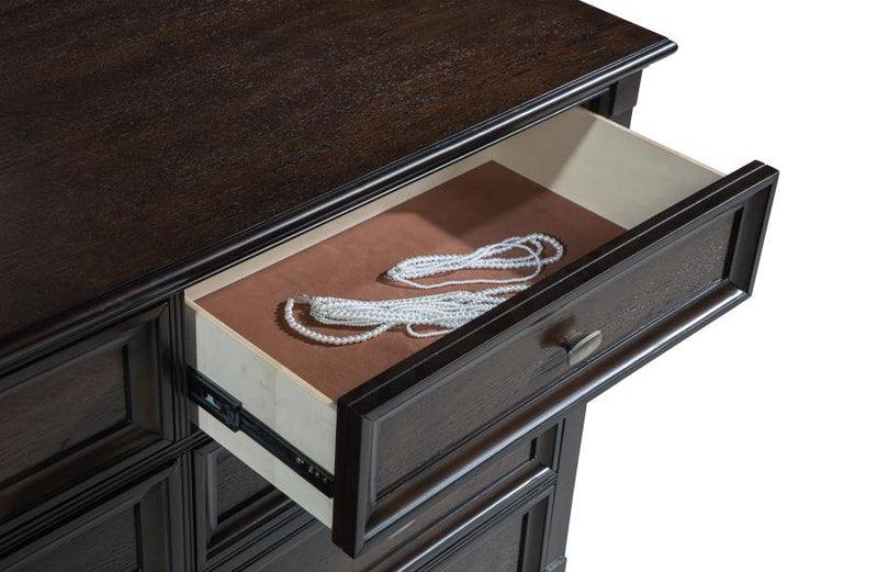 Andover 8-drawer Dresser Cabinet Dark Oak-zoom-