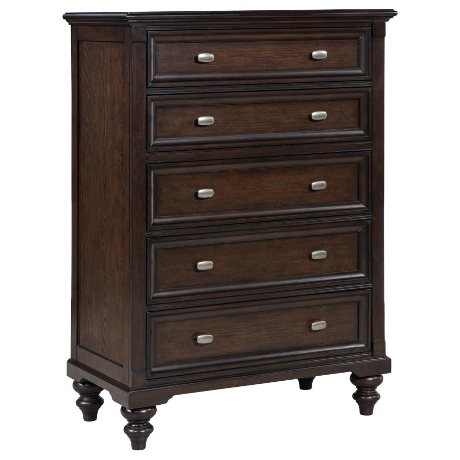Andover 5-drawer Chest of Drawers Dark Oak-1