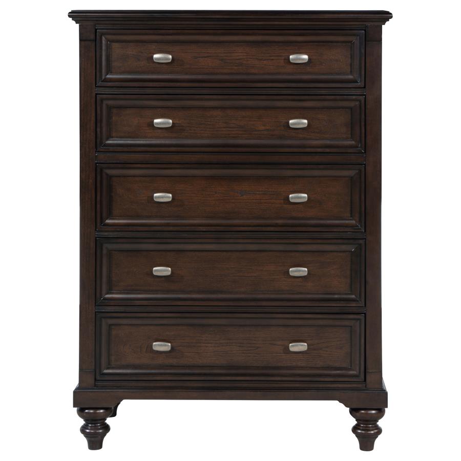 Andover 5-drawer Chest of Drawers Dark Oak-zoom-3