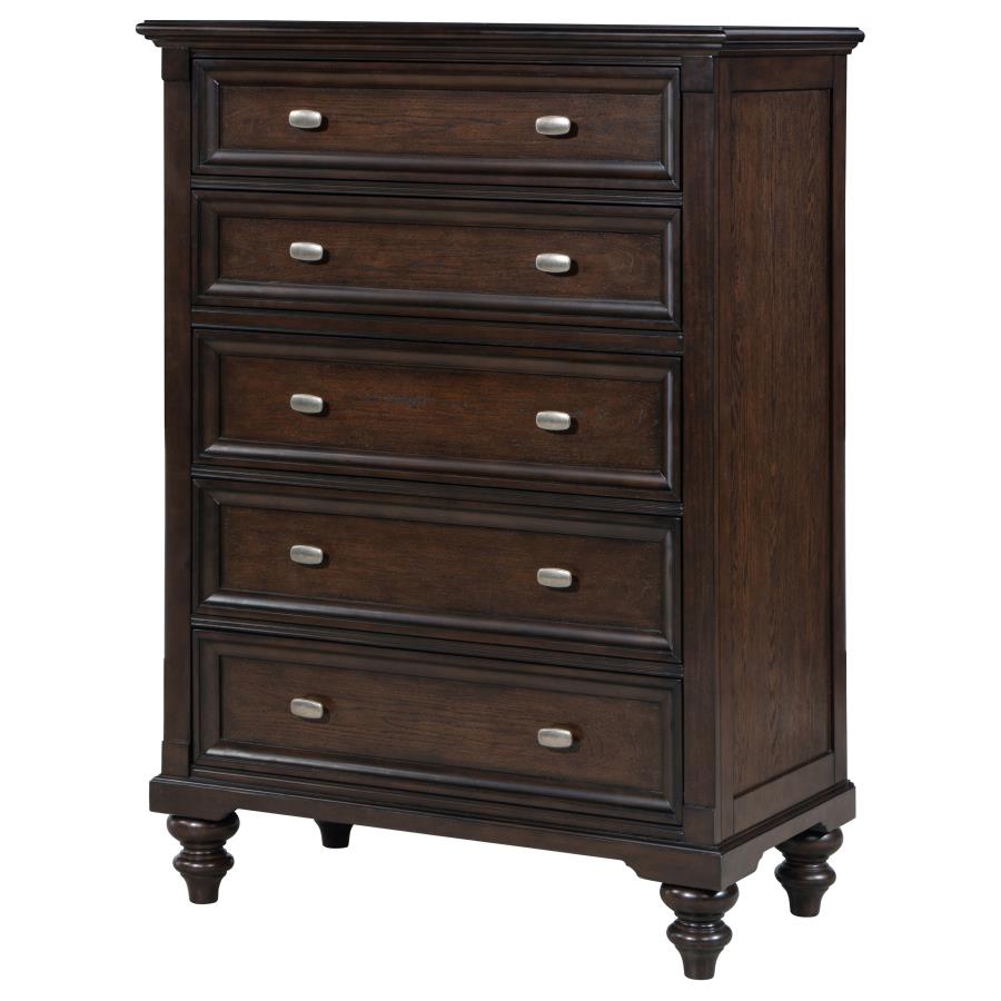 Andover 5-drawer Chest of Drawers Dark Oak-zoom-4