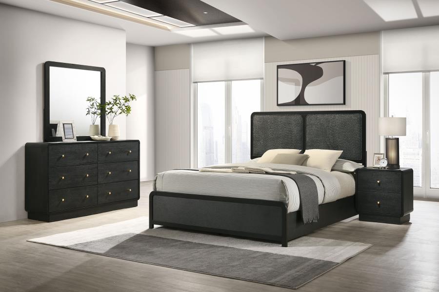 Cavelle 4-piece Queen Bedroom Set Black-zoom-1