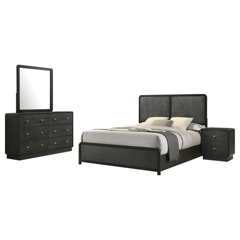 Cavelle 4-piece Queen Bedroom Set Black-zoom-