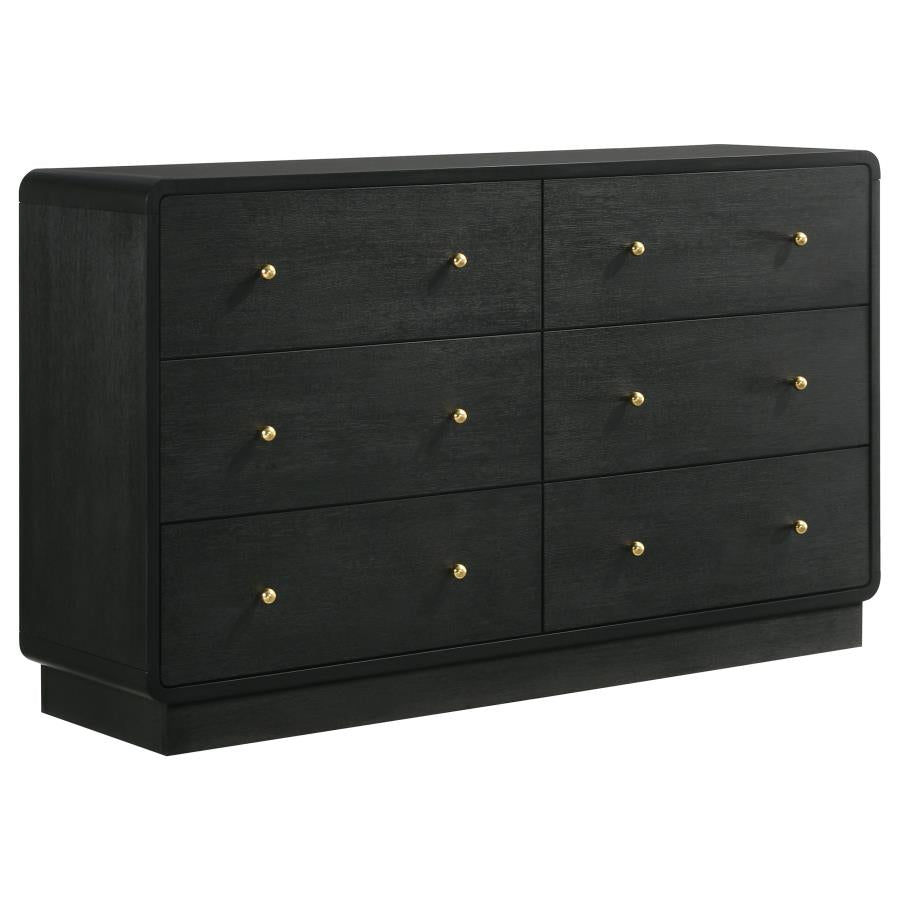 Cavelle 4-piece Queen Bedroom Set Black-zoom-7
