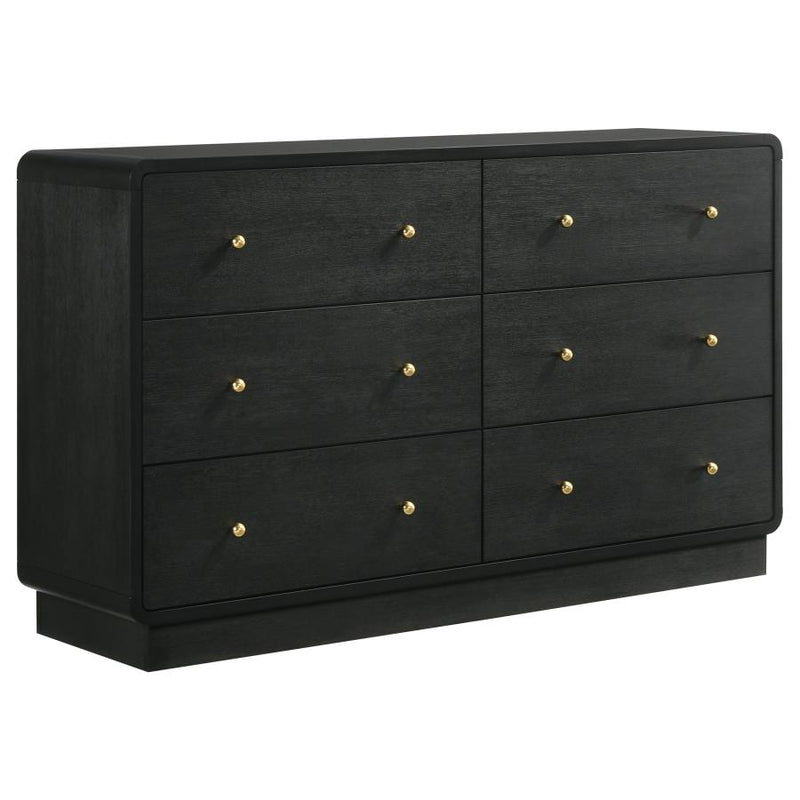 Cavelle 4-piece Queen Bedroom Set Black-zoom-