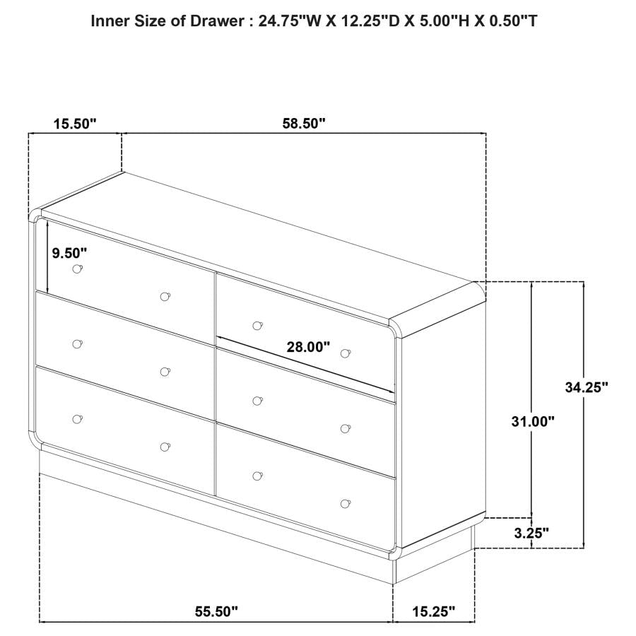 Cavelle 4-piece Queen Bedroom Set Black-zoom-18