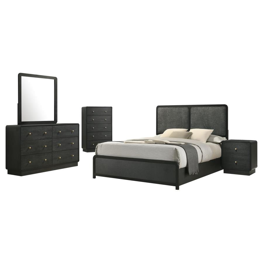Cavelle 5-piece Queen Bedroom Set Black-zoom-2