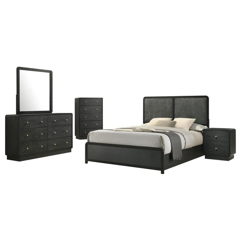 Cavelle 5-piece Queen Bedroom Set Black-zoom-
