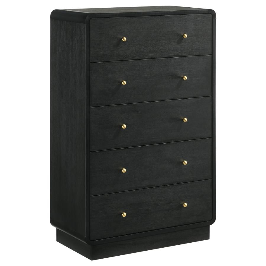 Cavelle 5-piece Queen Bedroom Set Black-zoom-11