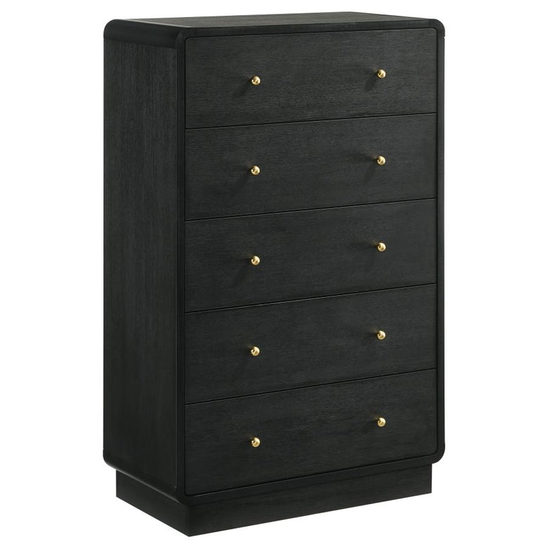 Cavelle 5-piece Queen Bedroom Set Black-zoom-