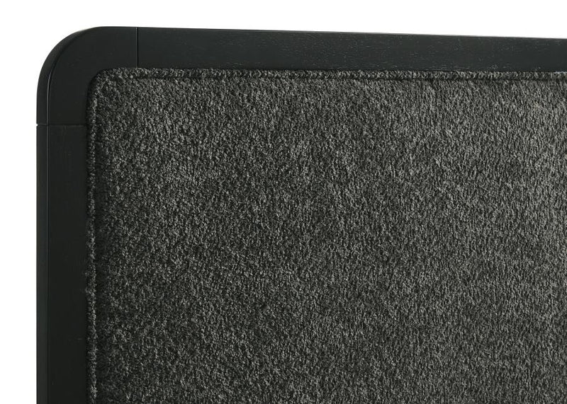 Cavelle 51-inch Upholstered Queen Panel Bed Black-zoom-