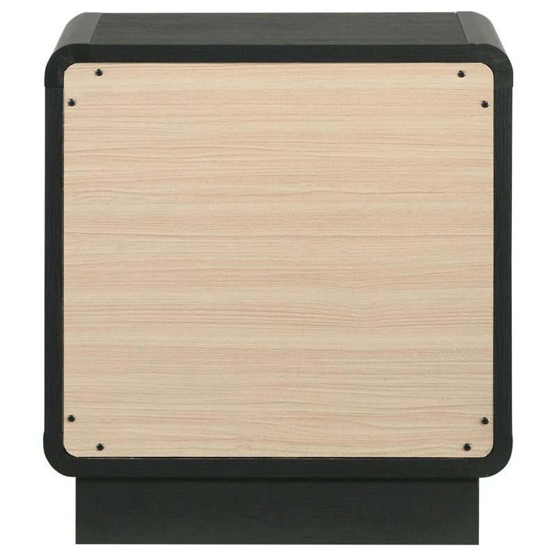 Cavelle 2-drawer Nightstand Bedside Table Black-zoom-