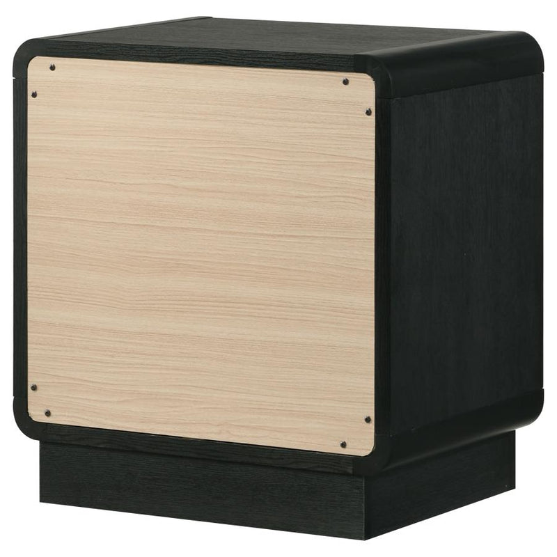 Cavelle 2-drawer Nightstand Bedside Table Black-zoom-
