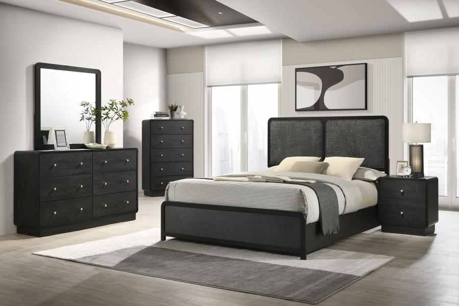 Cavelle 2-drawer Nightstand Bedside Table Black-14