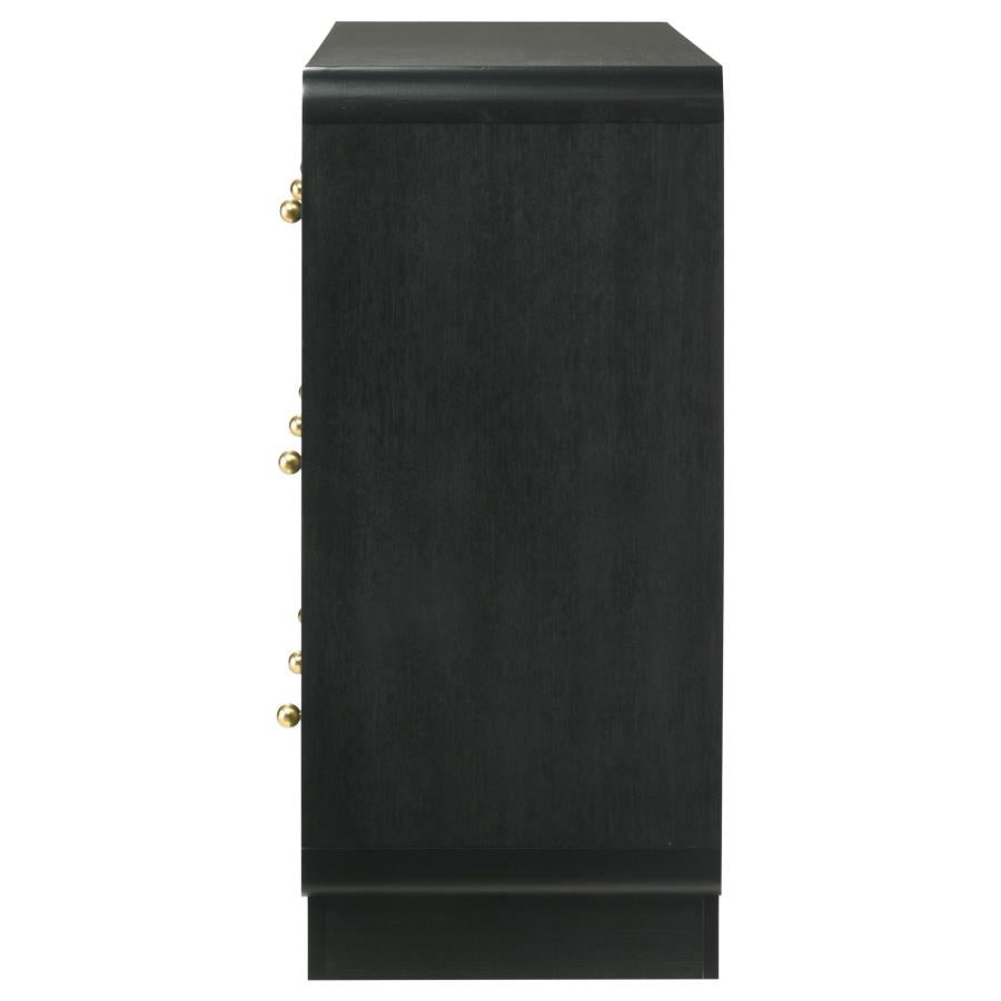 Cavelle 6-drawer Dresser Cabinet Black-5