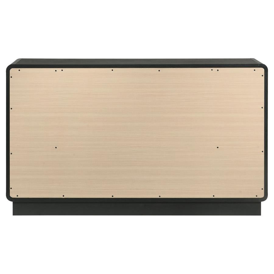 Cavelle 6-drawer Dresser Cabinet Black-7