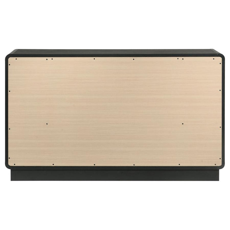 Cavelle 6-drawer Dresser Cabinet Black-zoom-