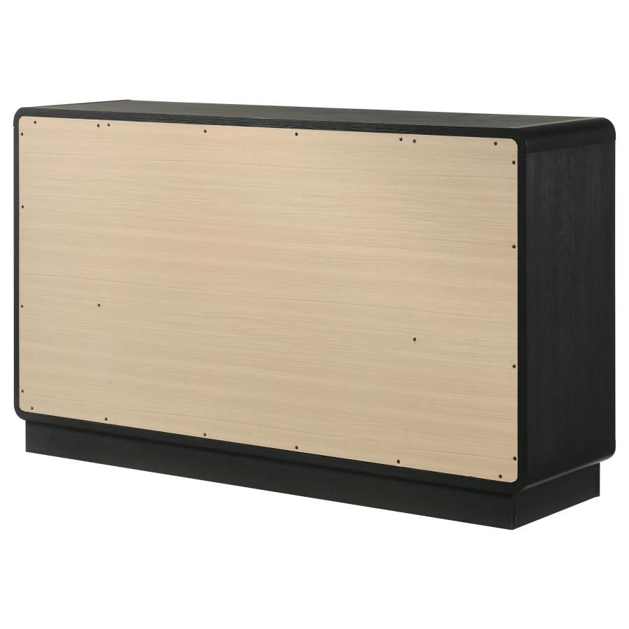 Cavelle 6-drawer Dresser Cabinet Black-zoom-8