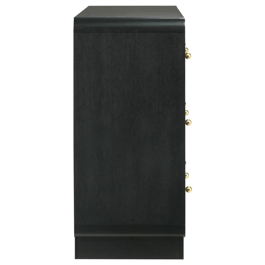 Cavelle 6-drawer Dresser Cabinet Black-zoom-9