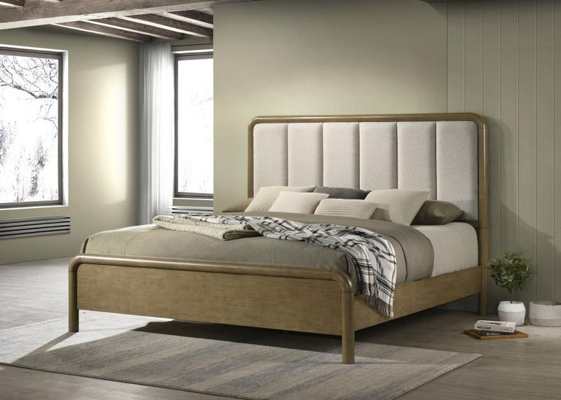 Amsbury 59-inch Upholstered Queen Bed Nutmeg-zoom-