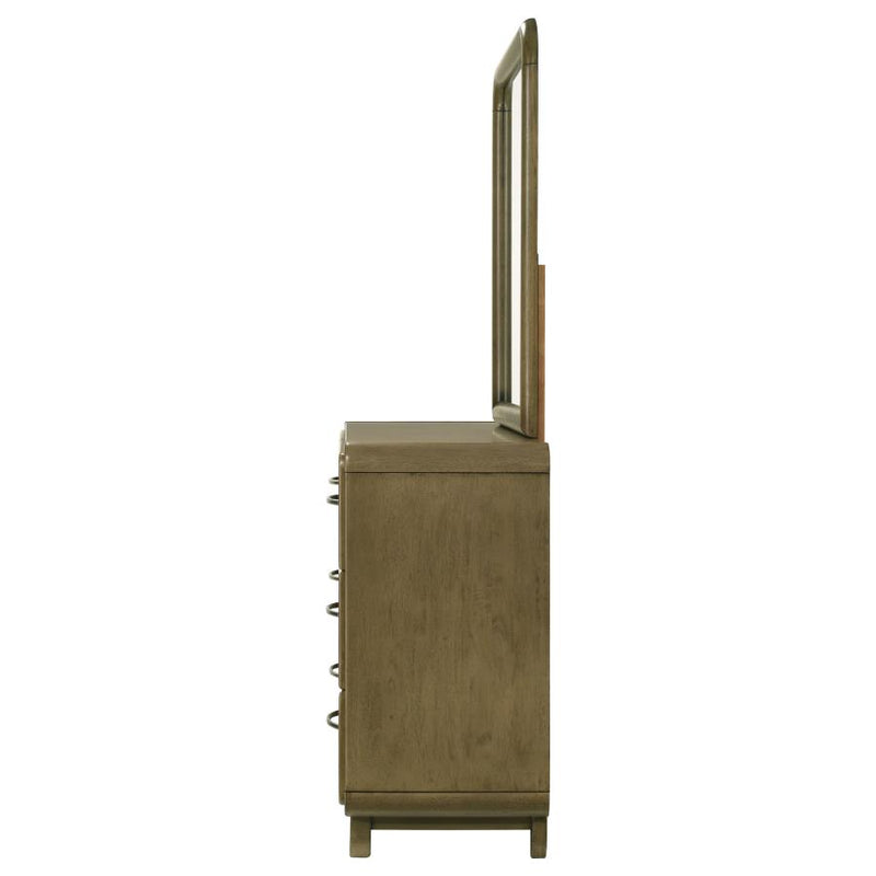 Amsbury 6-drawer Dresser and Mirror Nutmeg-zoom-