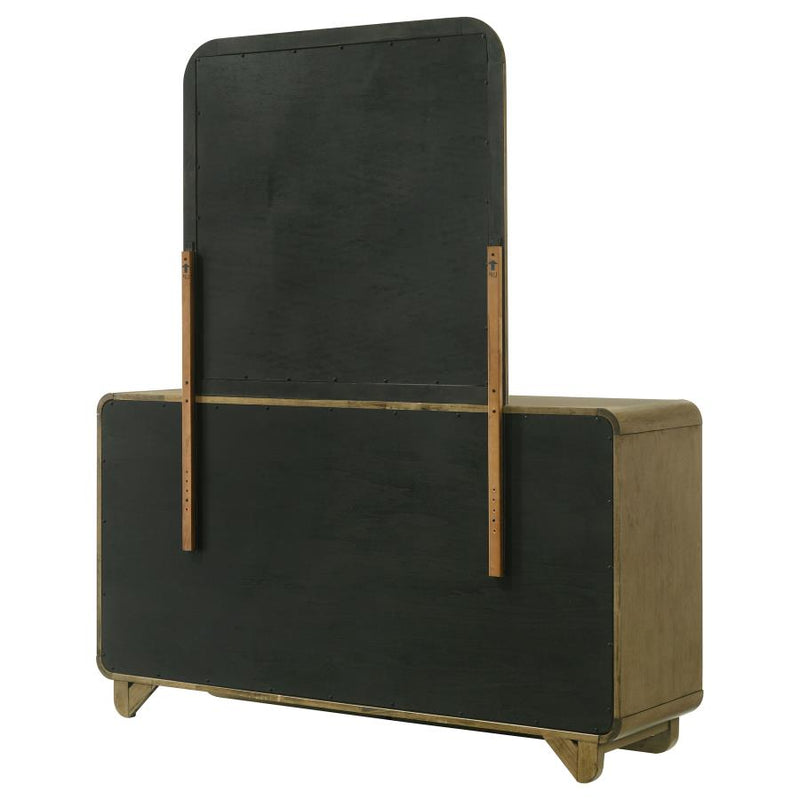 Amsbury 6-drawer Dresser and Mirror Nutmeg-zoom-