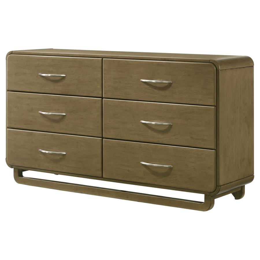 Amsbury 6-drawer Dresser Cabinet Nutmeg-zoom-4