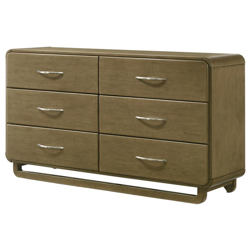 Amsbury 6-drawer Dresser Cabinet Nutmeg-zoom-