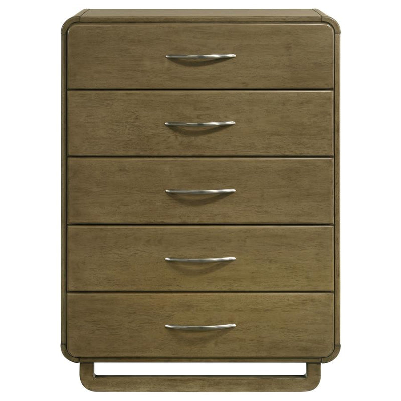 Amsbury 5-drawer Chest of Drawers Nutmeg-zoom-