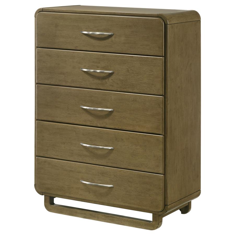 Amsbury 5-drawer Chest of Drawers Nutmeg-zoom-4